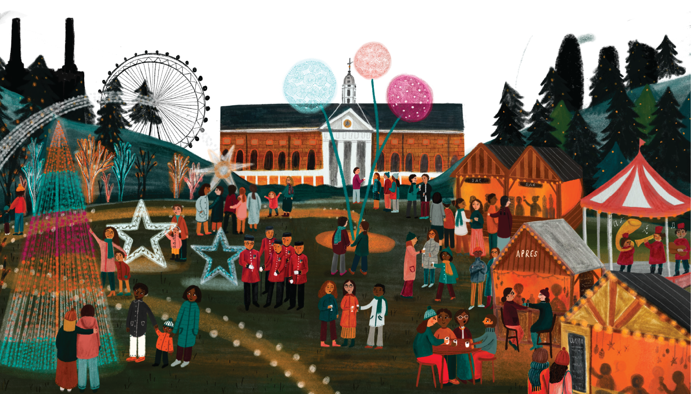 Illustration of the village