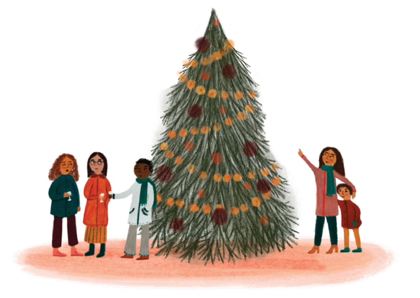 Illustration of the Christmas Tree